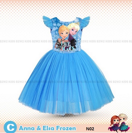 tutu dress frozen anna elsa
